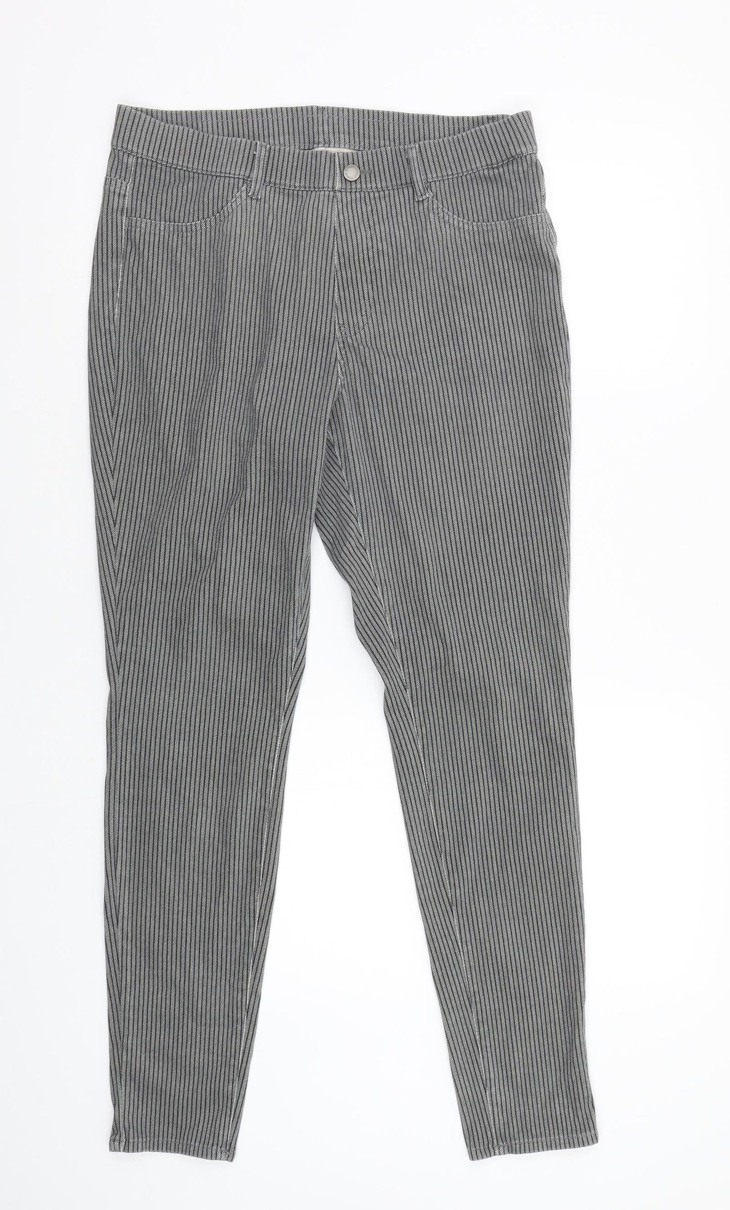 Preworn Womens Multicoloured Striped  Jegging Trousers Size S L29 in