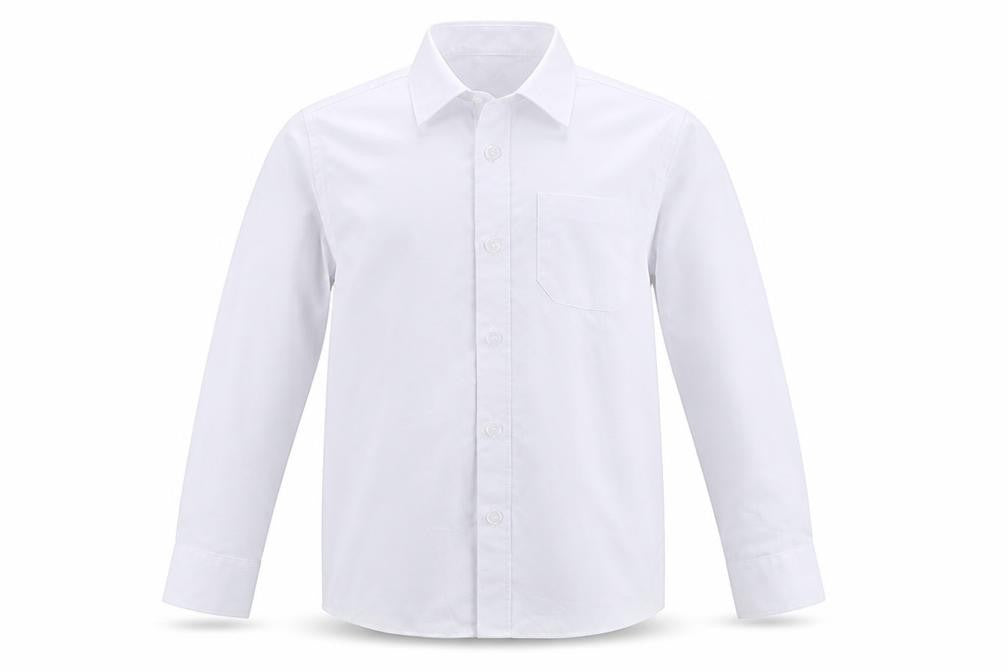 Marks and Spencer Boys White   Basic Button-Up Size 5-6 Years  - School