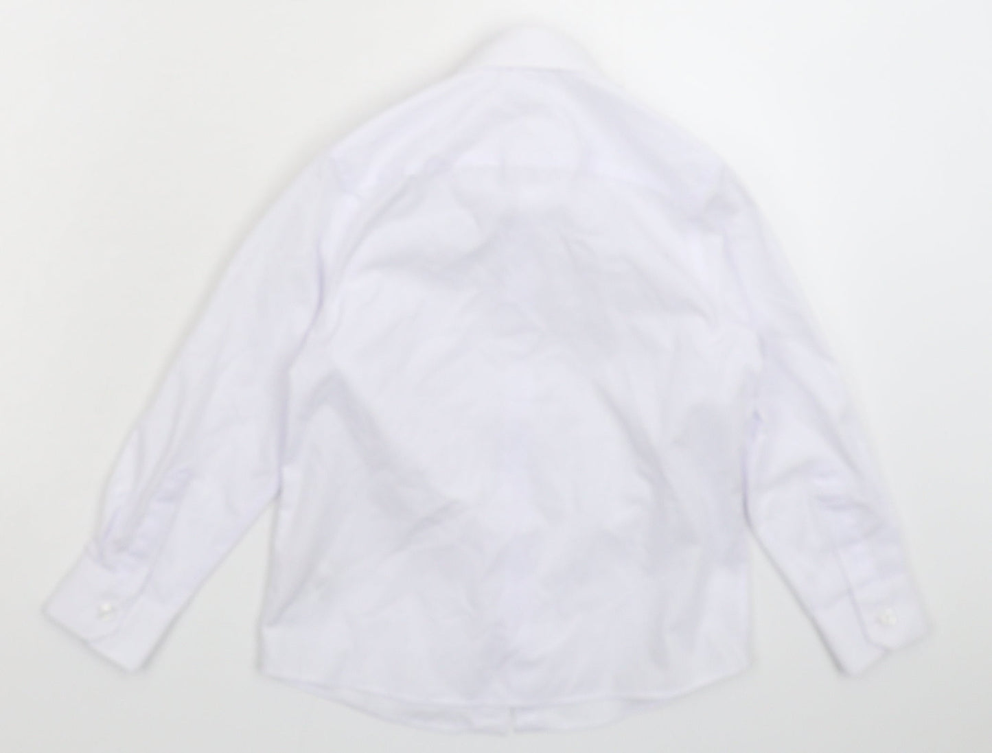 Marks and Spencer Boys White   Basic Button-Up Size 5-6 Years  - School