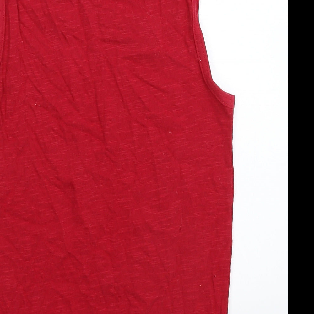 Canadiana Boys Red   Basic Tank Size 7-8 Years