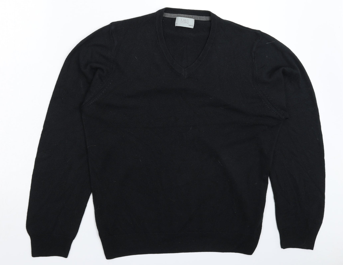 Marks and Spencer Womens Black  Knit Pullover Jumper Size M