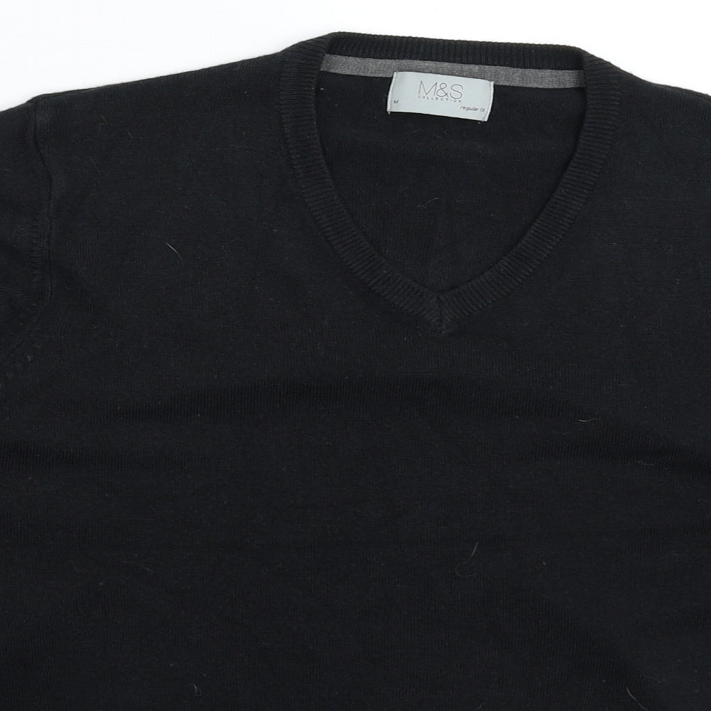 Marks and Spencer Womens Black  Knit Pullover Jumper Size M