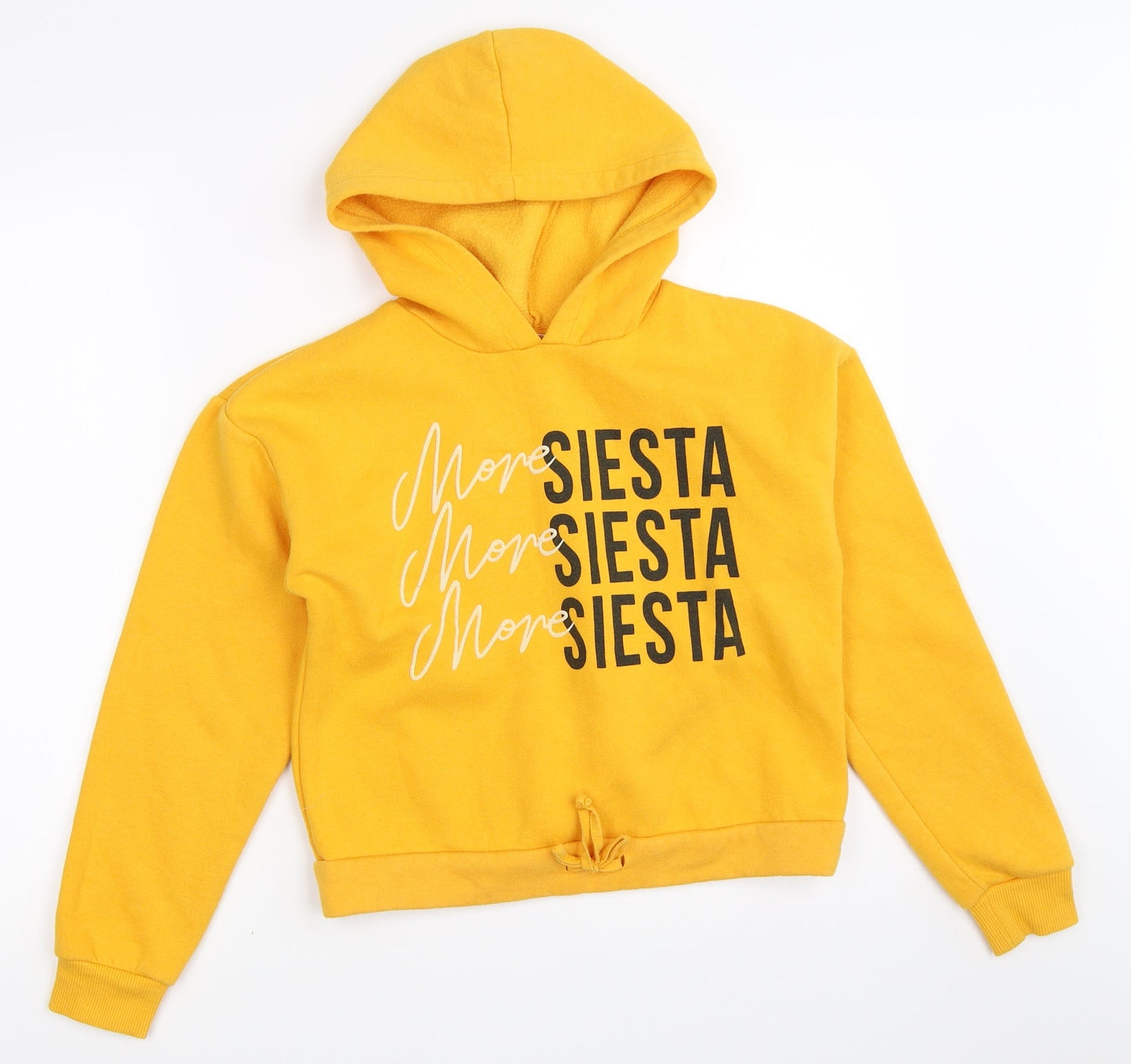 Candy Couture Girls Yellow   Pullover Hoodie Size 13 Years