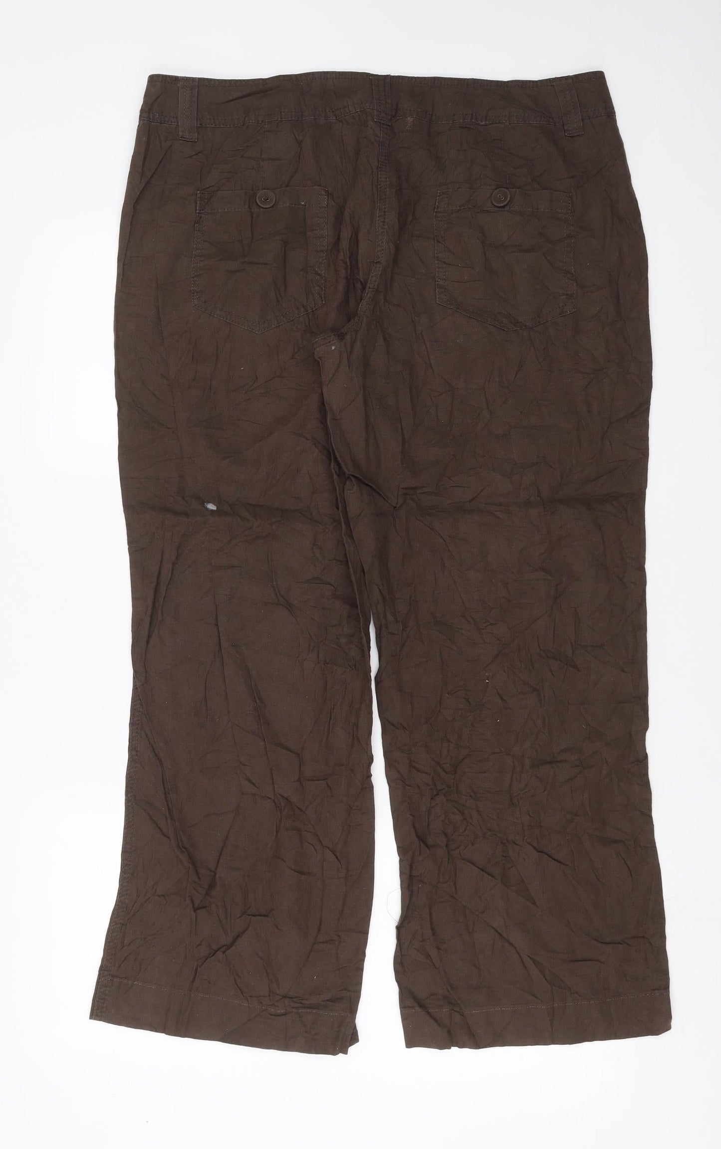 F&F Womens Brown   Trousers  Size 38 in L28 in
