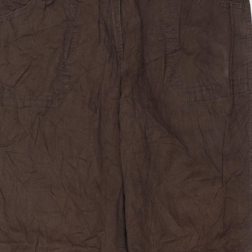 F&F Womens Brown   Trousers  Size 38 in L28 in