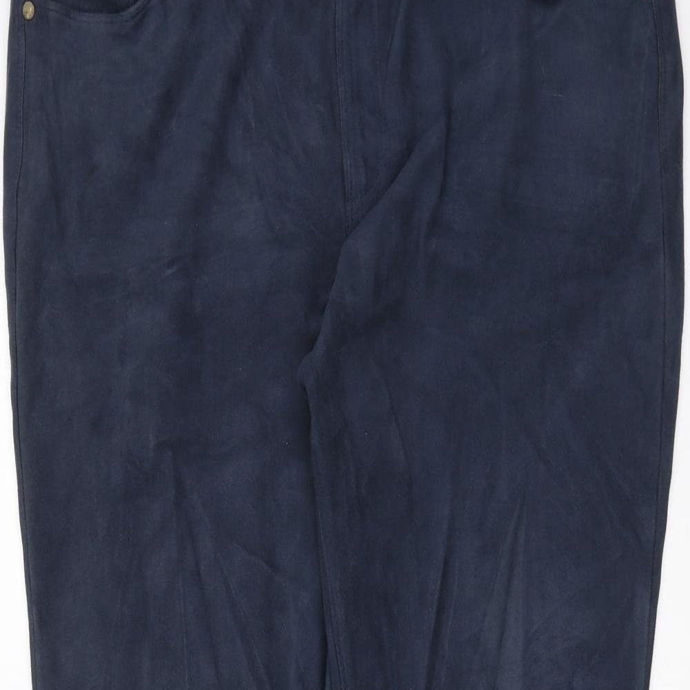 Marks and Spencer Womens Blue   Trousers  Size 16 L29 in