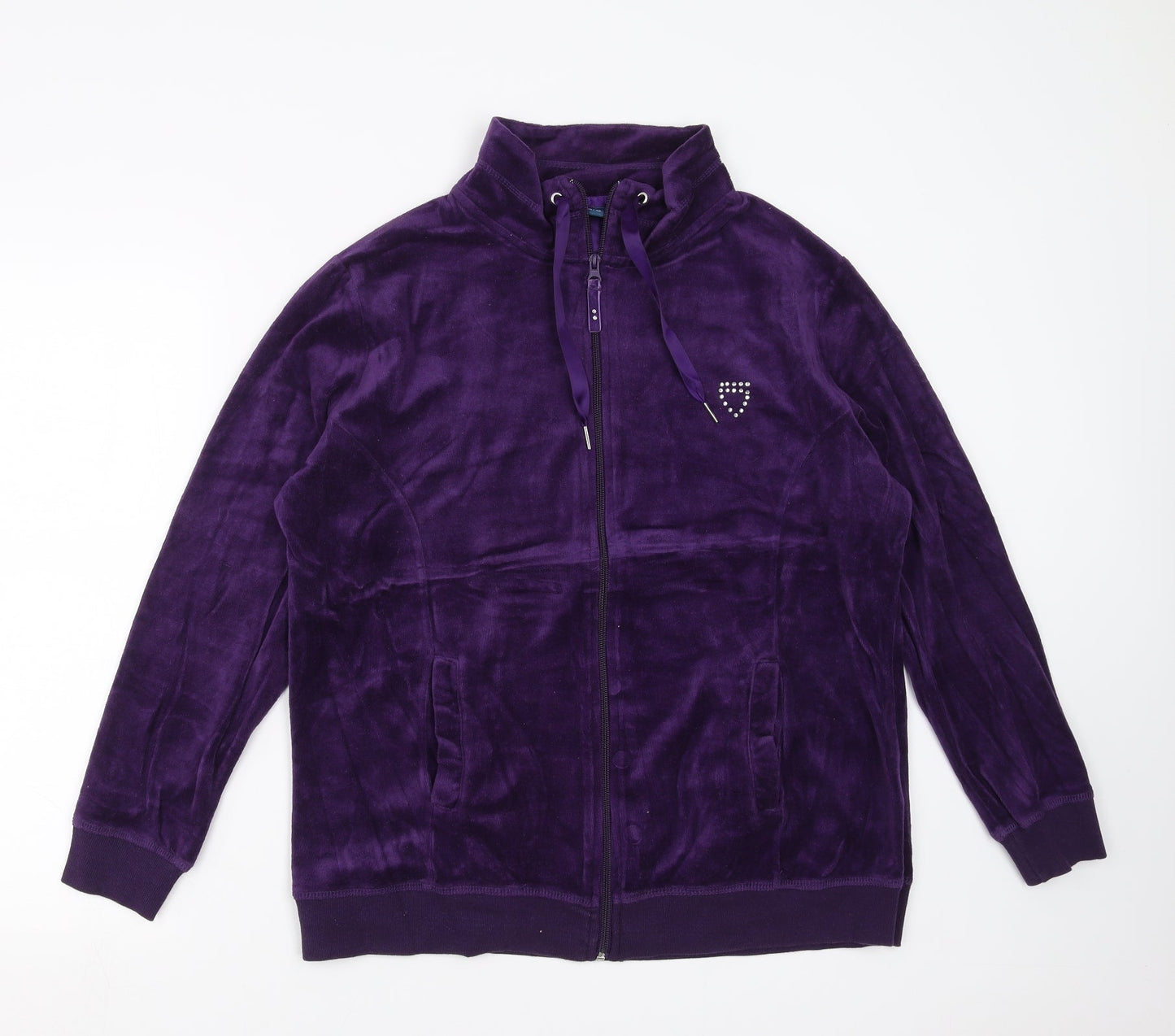 ESMARA Womens Purple   Full Zip Jumper Size XL