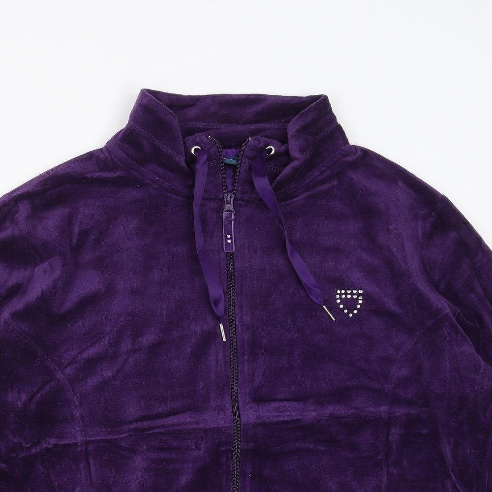 ESMARA Womens Purple   Full Zip Jumper Size XL