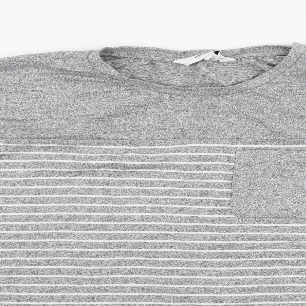 capsule Womens Grey Striped  Pullover Jumper Size 24