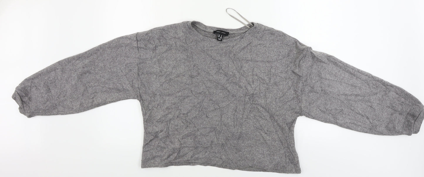 New Look Womens Grey   Pullover Jumper Size M