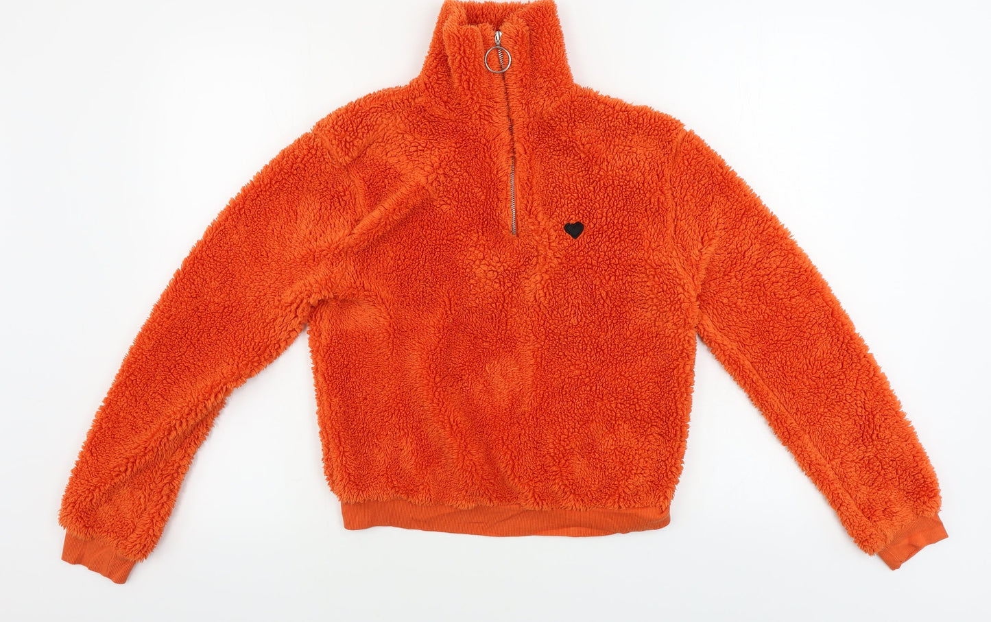 Topshop  Womens Orange   Henley Jumper Size 8