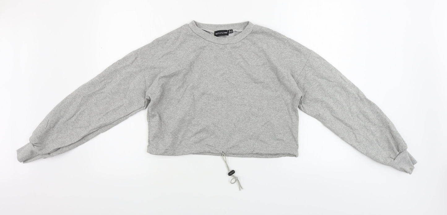 PRETTYLITTLETHING  Womens Grey   Pullover Jumper Size 4