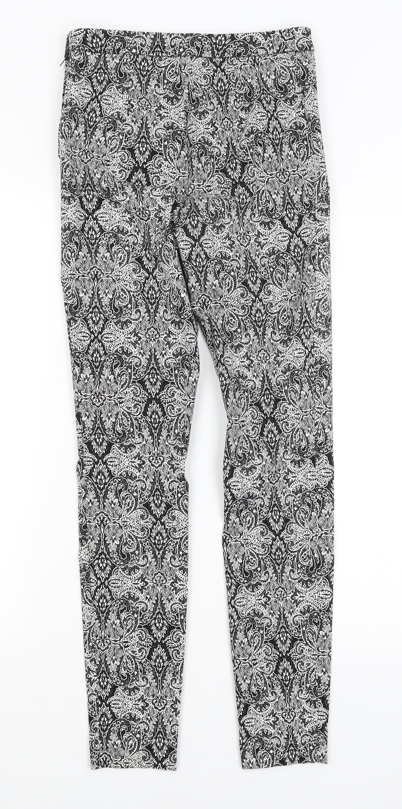 Atmosphere Womens Black Paisley  Trousers  Size 6 L27.5 in