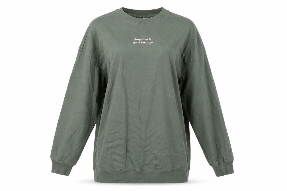 H&M Womens Green   Pullover Jumper Size S  - Sunshine & Good Feelings