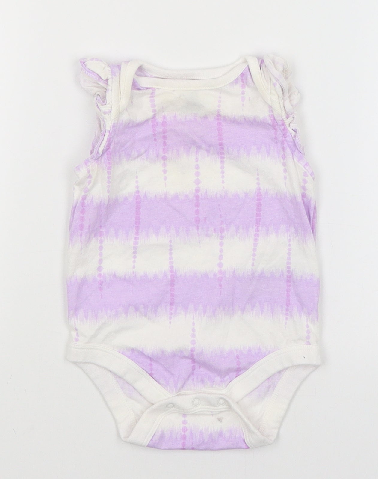 Baby Gap Baby Purple Striped  Romper One-Piece Size 3-6 Months