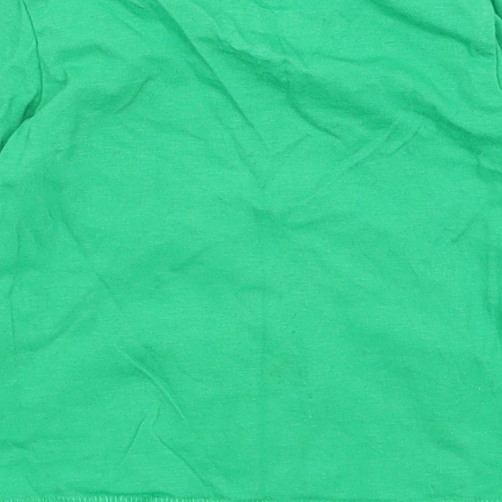 F&F Baby Green   Basic T-Shirt Size 6-9 Months  - Santa's Little Helper