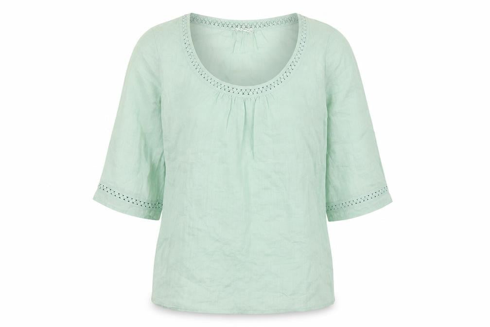 M&S Womens Green   Basic Blouse Size 12