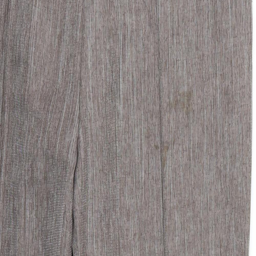 Marks and Spencer Womens Brown   Chino Trousers Size 16 L26 in