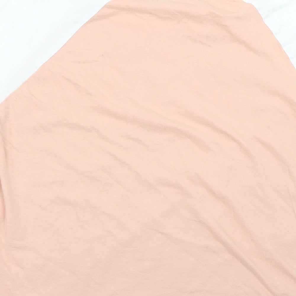 Jennyfer Womens Pink Geometric  Basic T-Shirt Size S