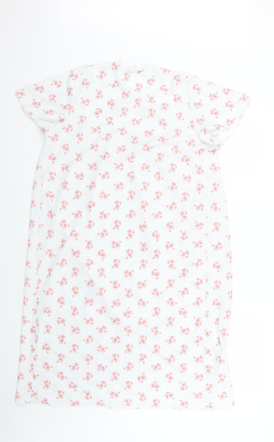 kilbirnie Womens White Floral  Babydoll Dress Size 12