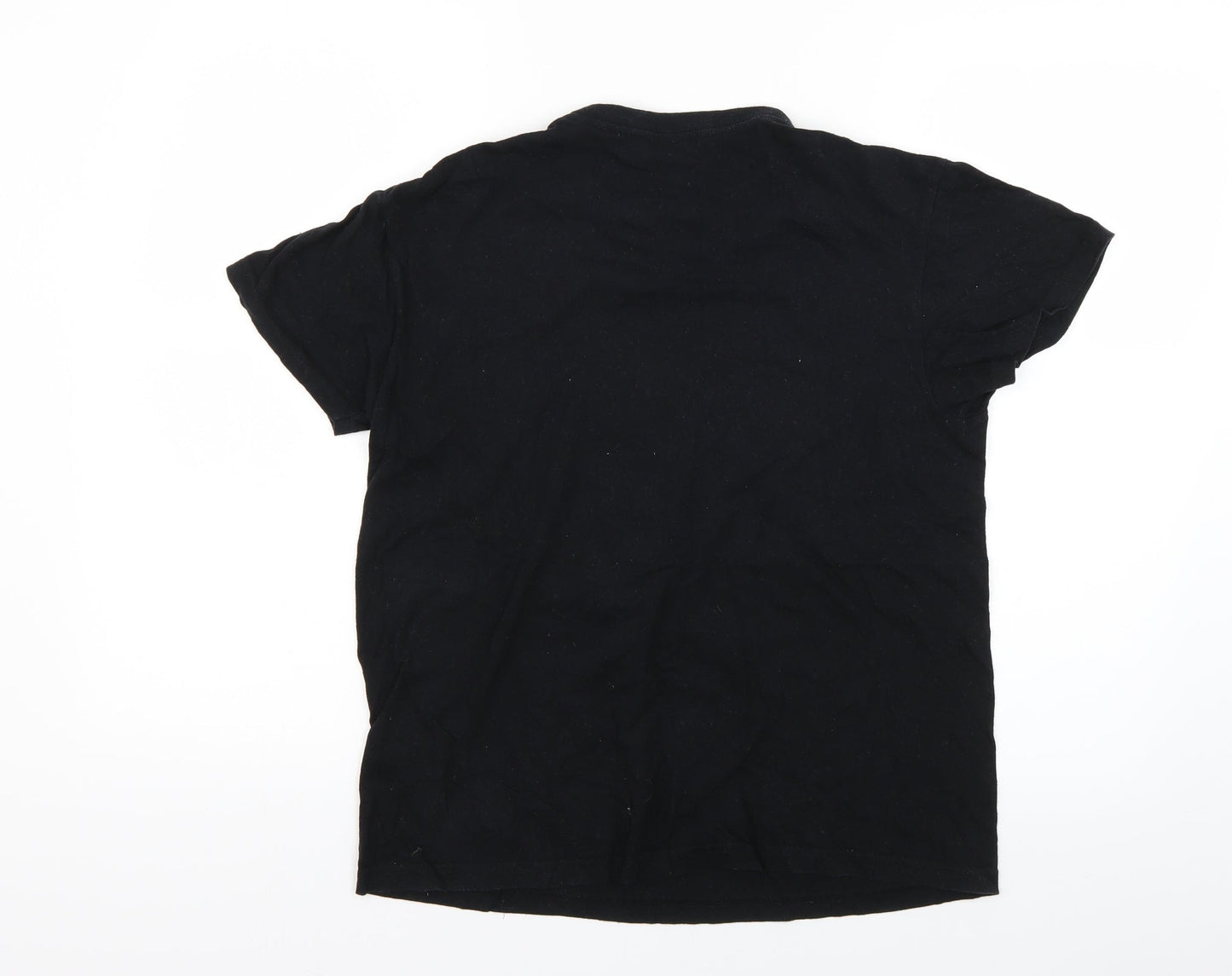 JHK Mens Black Geometric   T-Shirt Size S