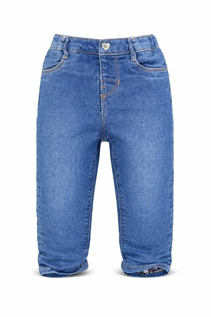 Front view of H&M Baby Cropped Jeans, size 12-18, Months