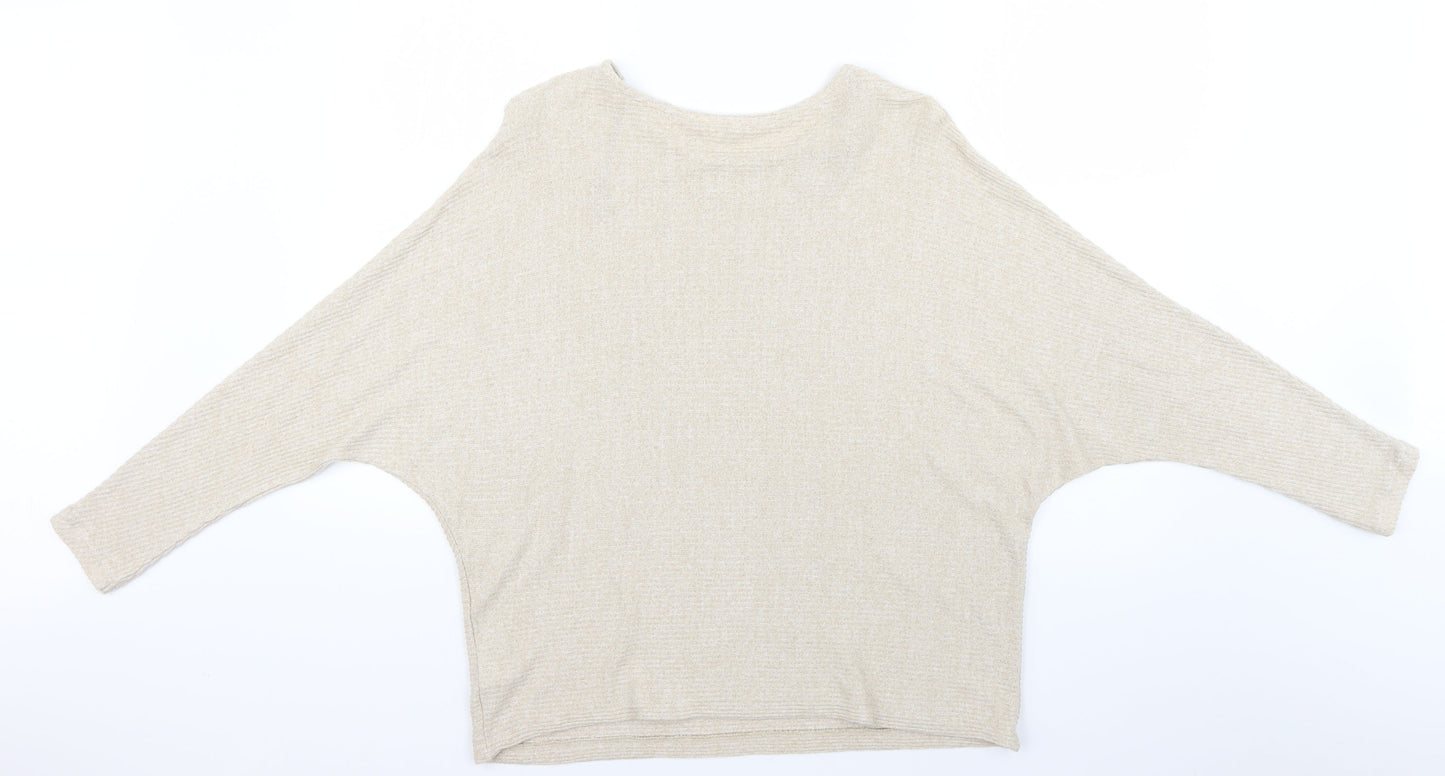 H&M Womens Beige   Pullover Jumper Size S