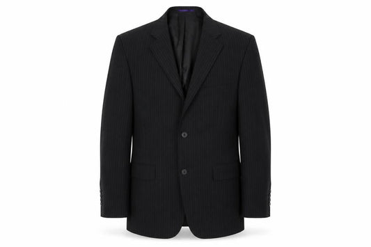 Taylor & Wright Mens Black Striped  Jacket Blazer Size 40  - Shoulder Pads