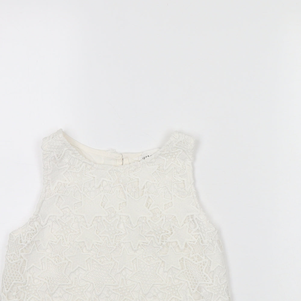 H&M Girls White   Basic Tank Size 9 Years