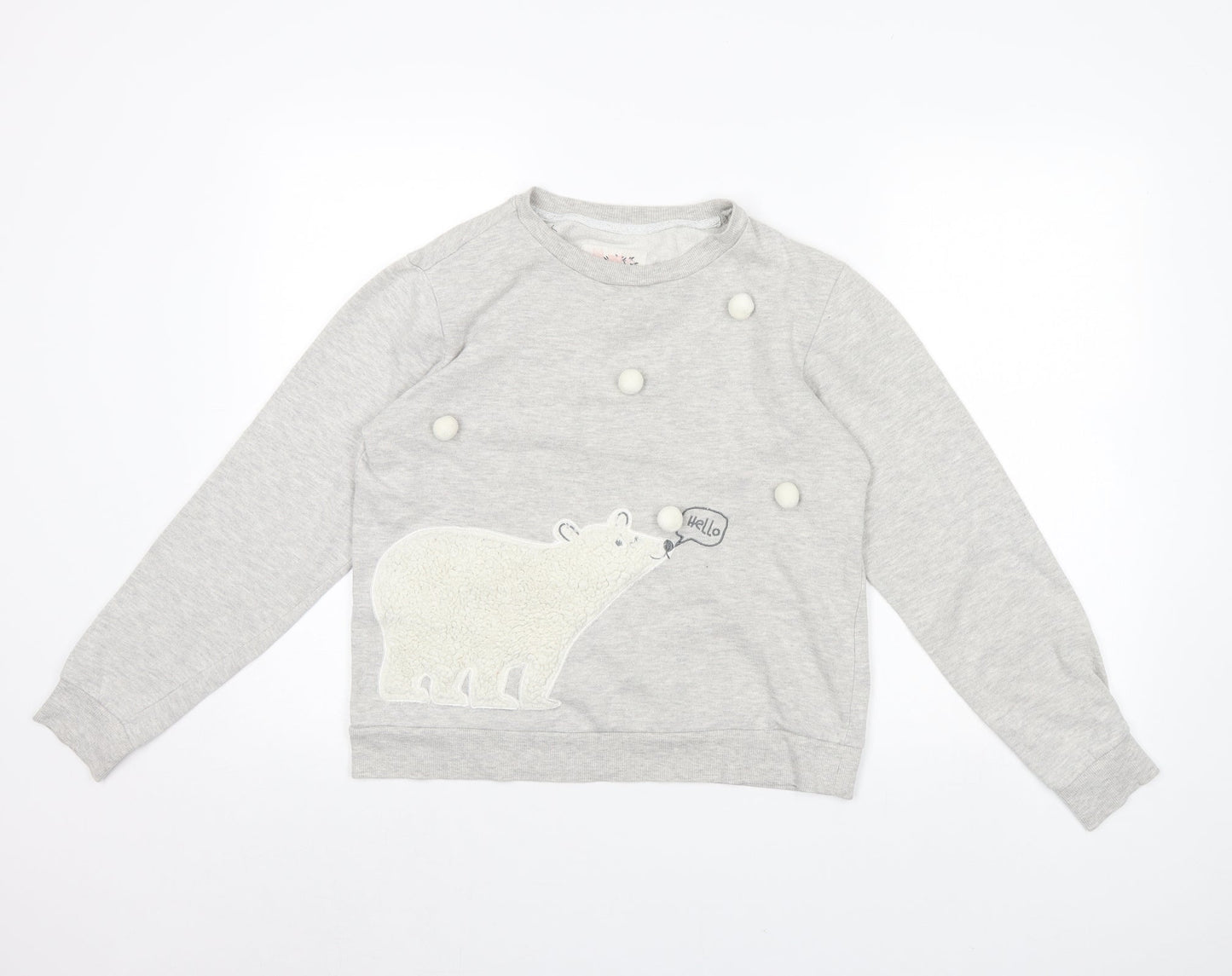 Lounge and Sleepwear Womens Grey   Pullover Jumper Size 10  - Polar bear