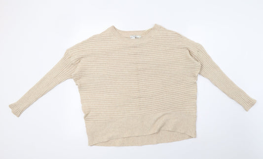 George Womens White  Knit Pullover Sweatshirt Size 18
