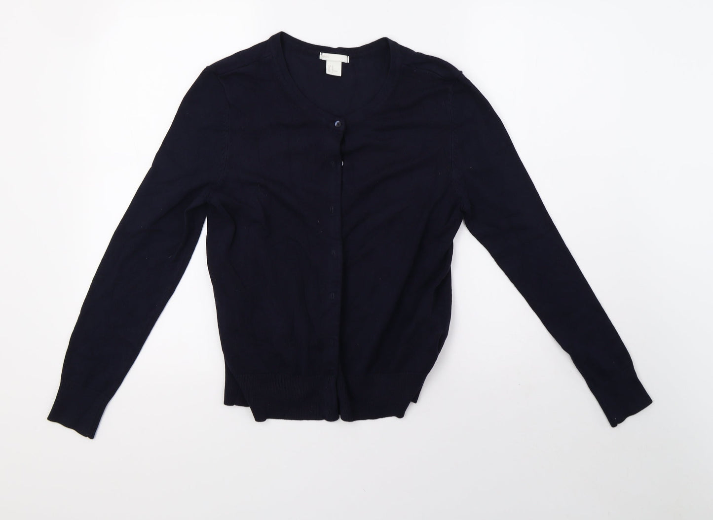 H&M Womens Blue  Knit Cardigan Jumper Size M