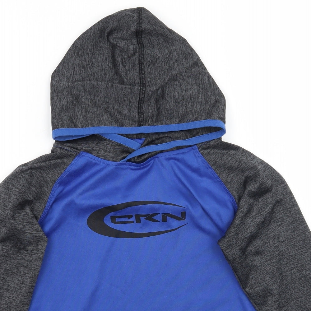 Crane Boys Blue   Pullover Hoodie Size 7-8 Years