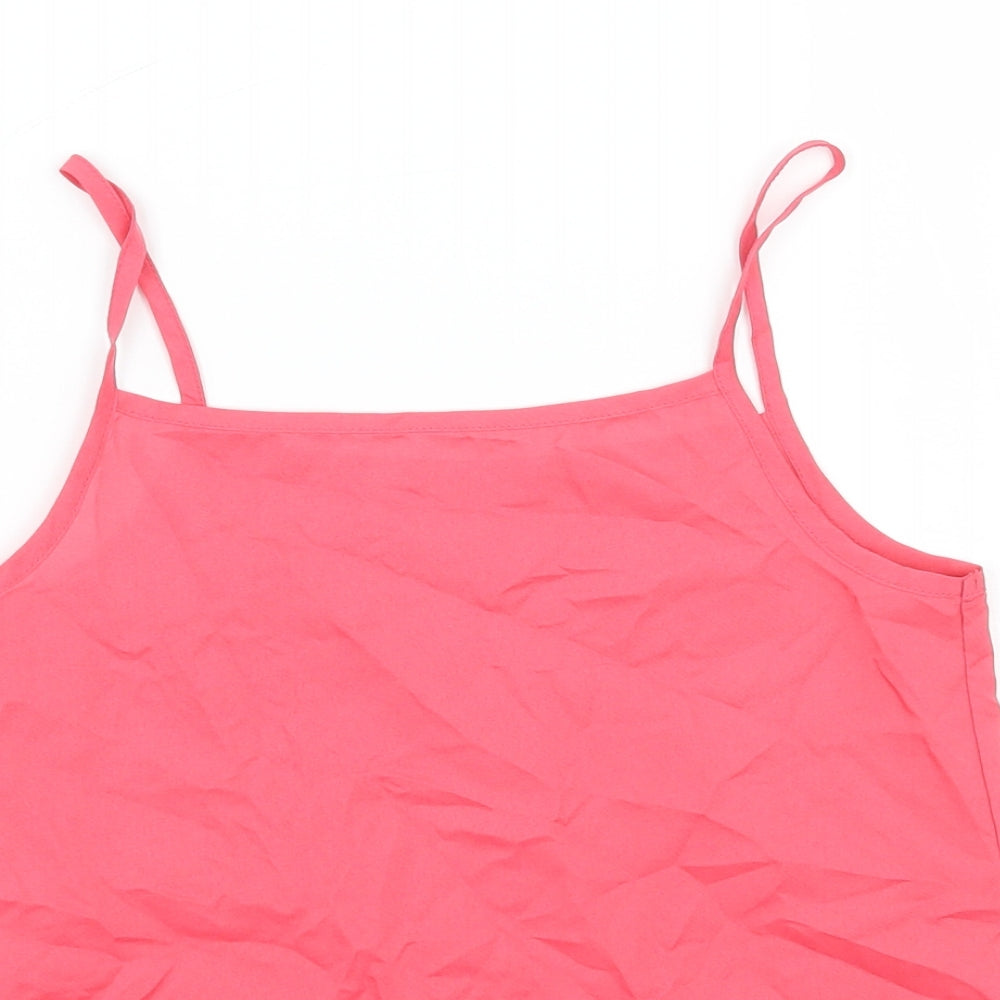 George Girls Pink   Basic Tank Size 8-9 Years