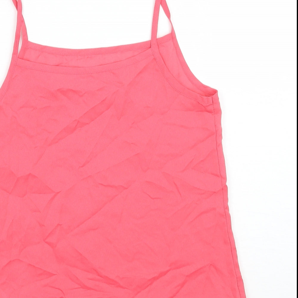 George Girls Pink   Basic Tank Size 8-9 Years
