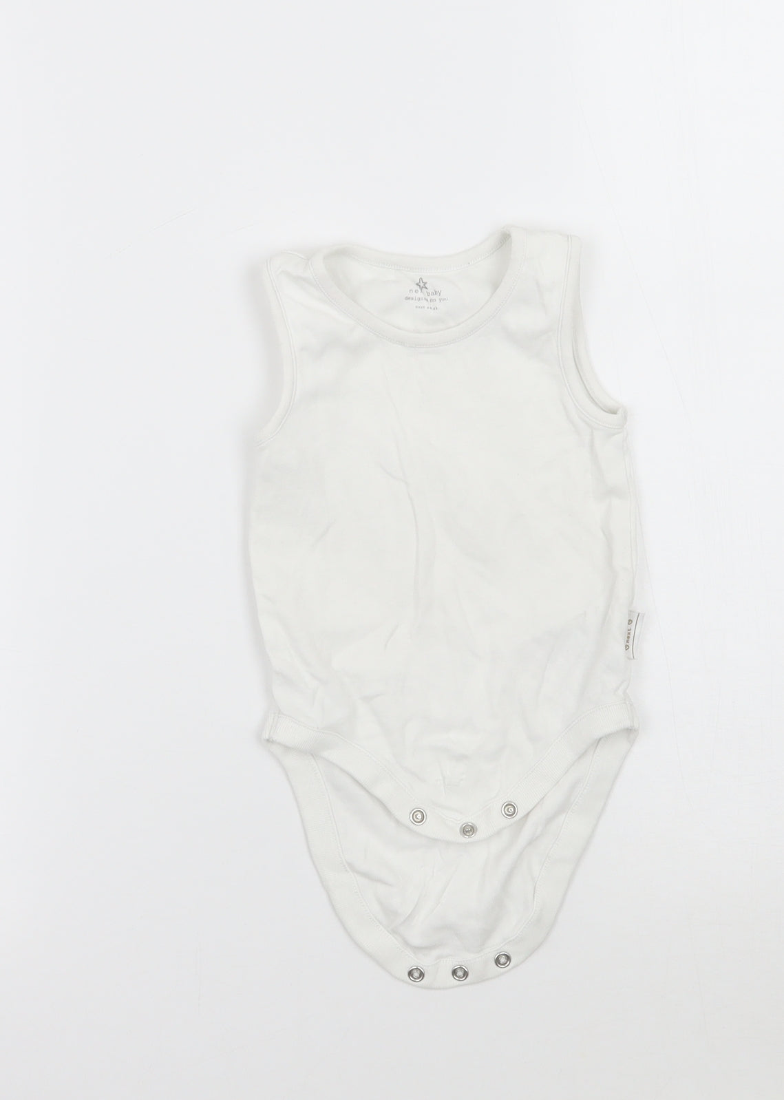 NEXT Boys White   Babygrow One-Piece Size 6-9 Months