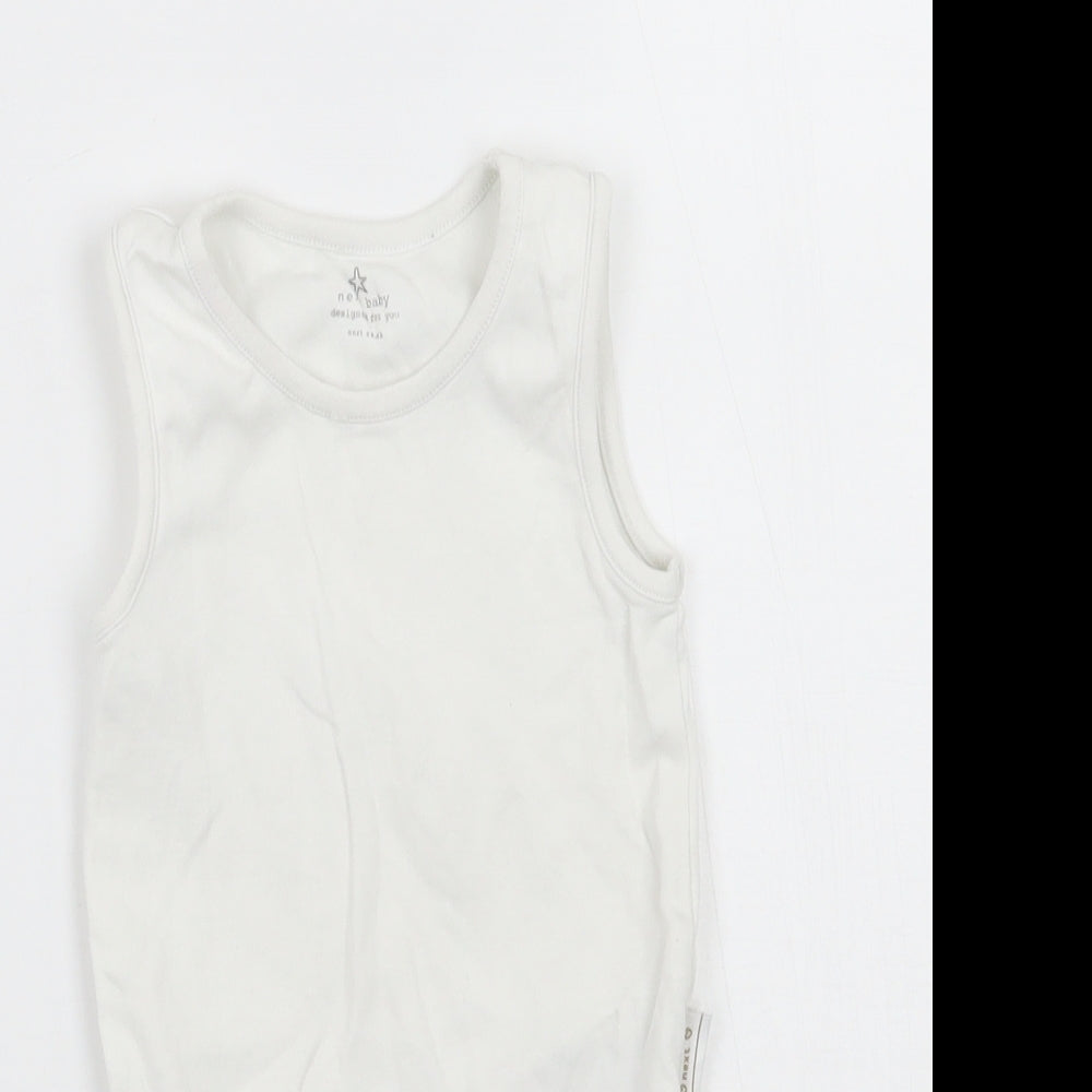 NEXT Boys White   Babygrow One-Piece Size 6-9 Months