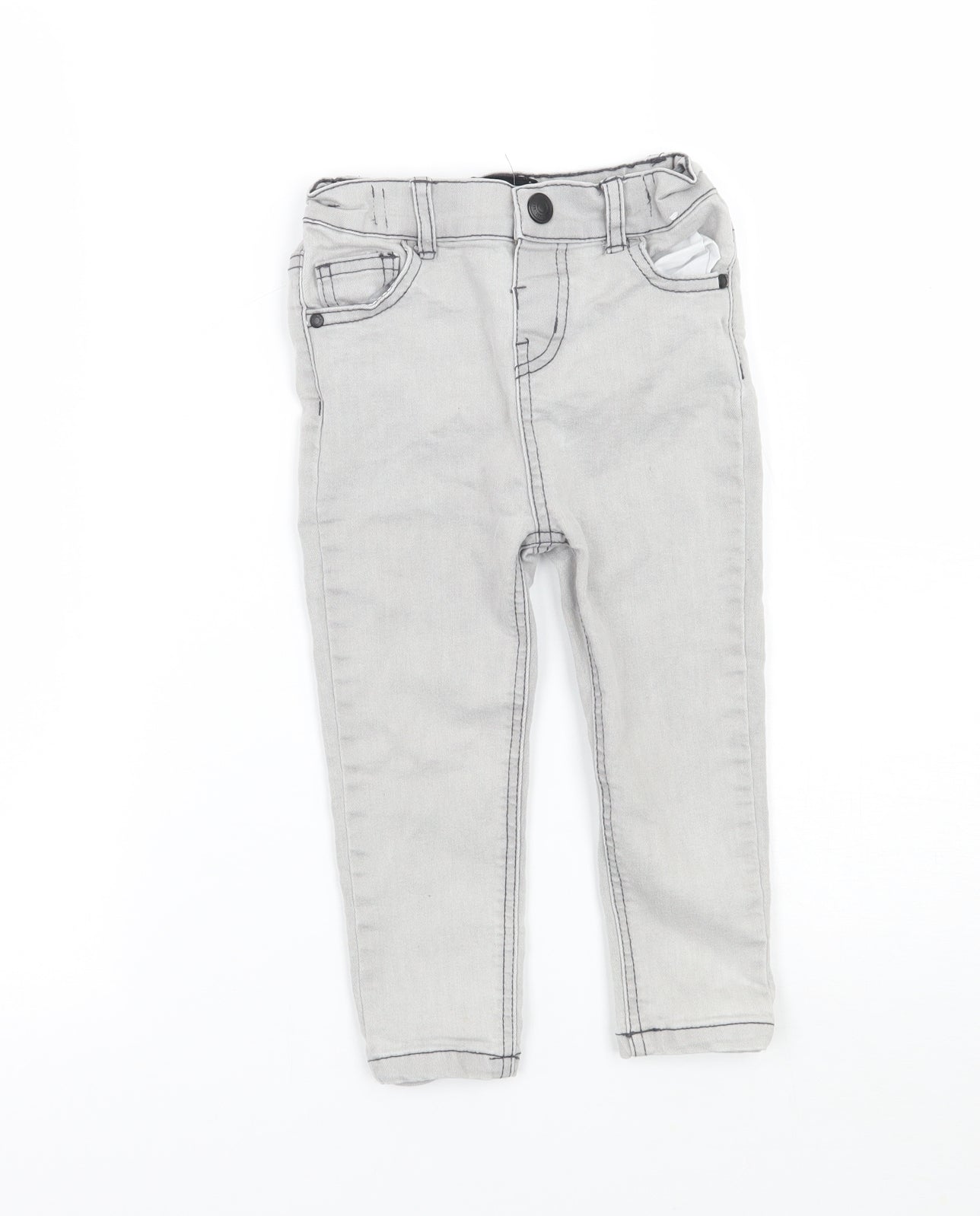 Denim & Co. Baby Grey   Capri Jeans Size 18-24 Months