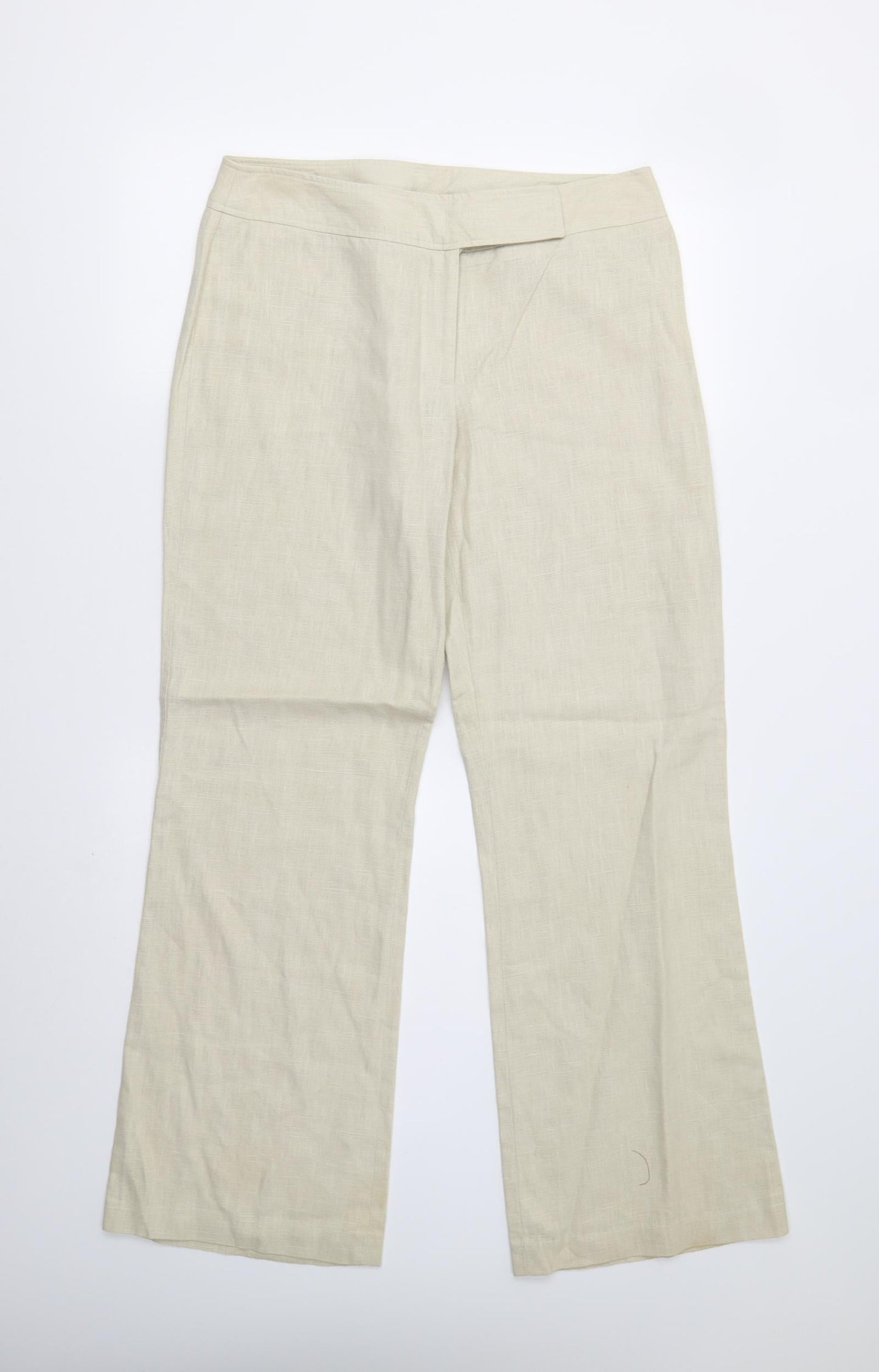 Evie Womens Beige   Trousers  Size 12 L31 in
