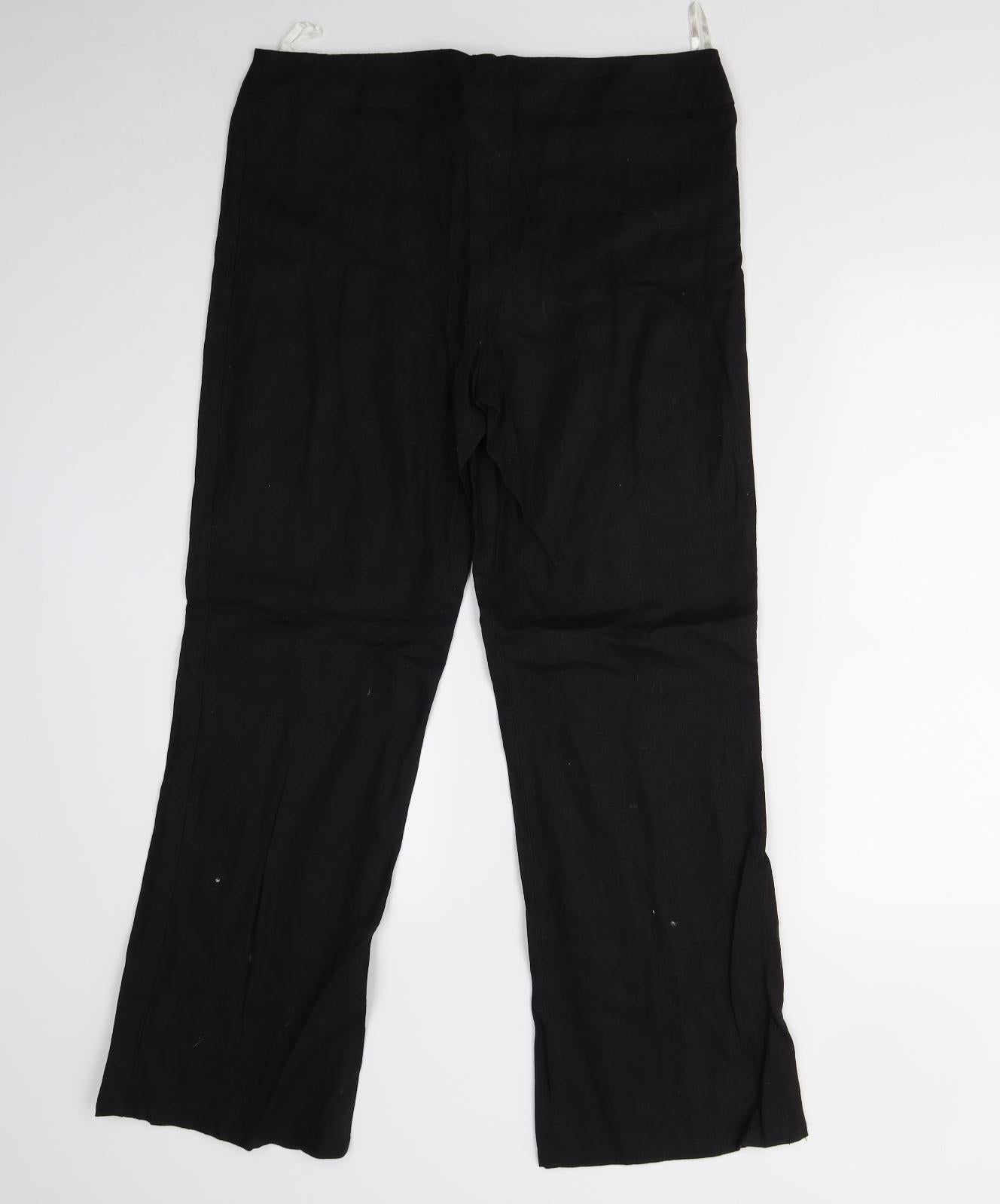 Evie Womens Black   Trousers  Size 12 L28 in