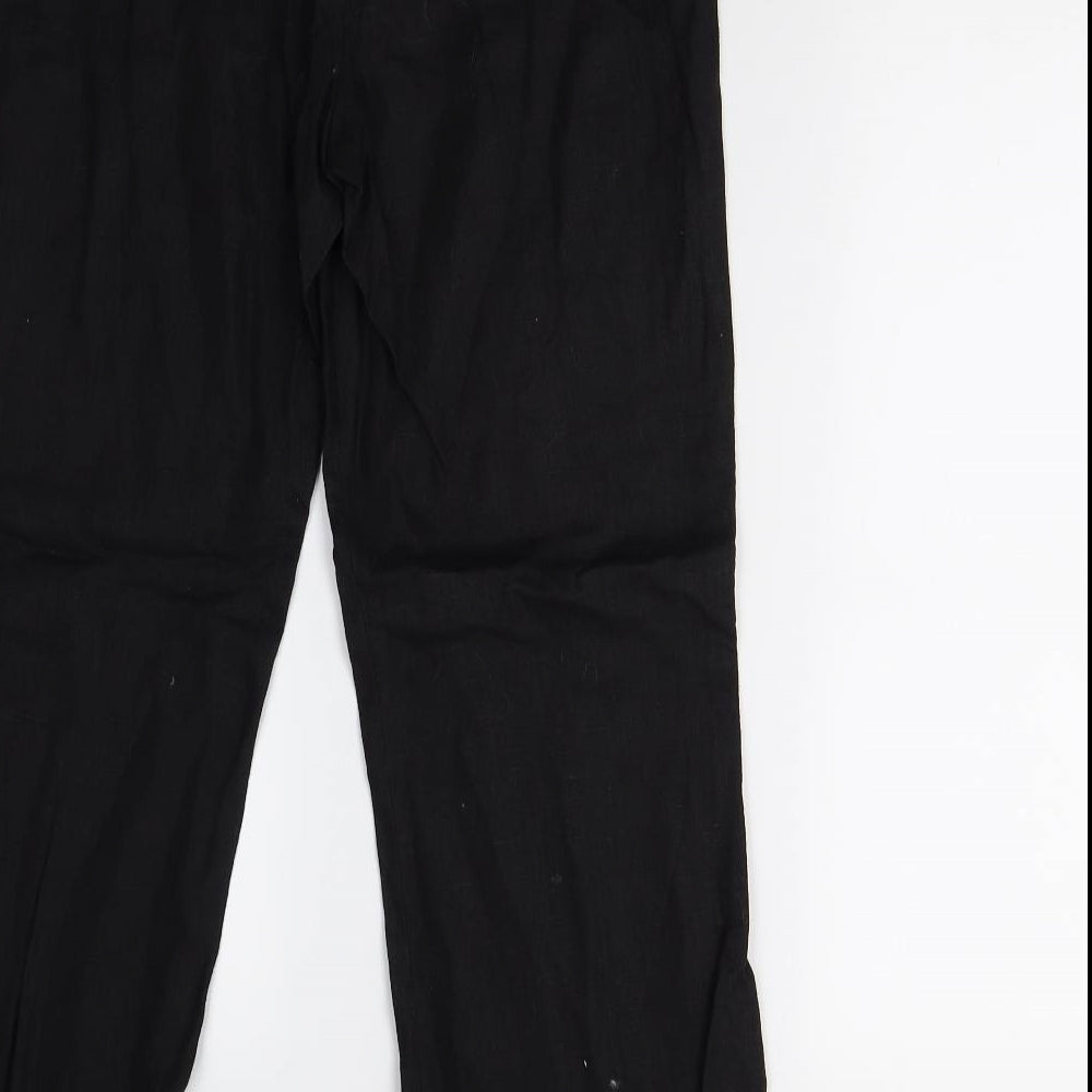 Evie Womens Black   Trousers  Size 12 L28 in