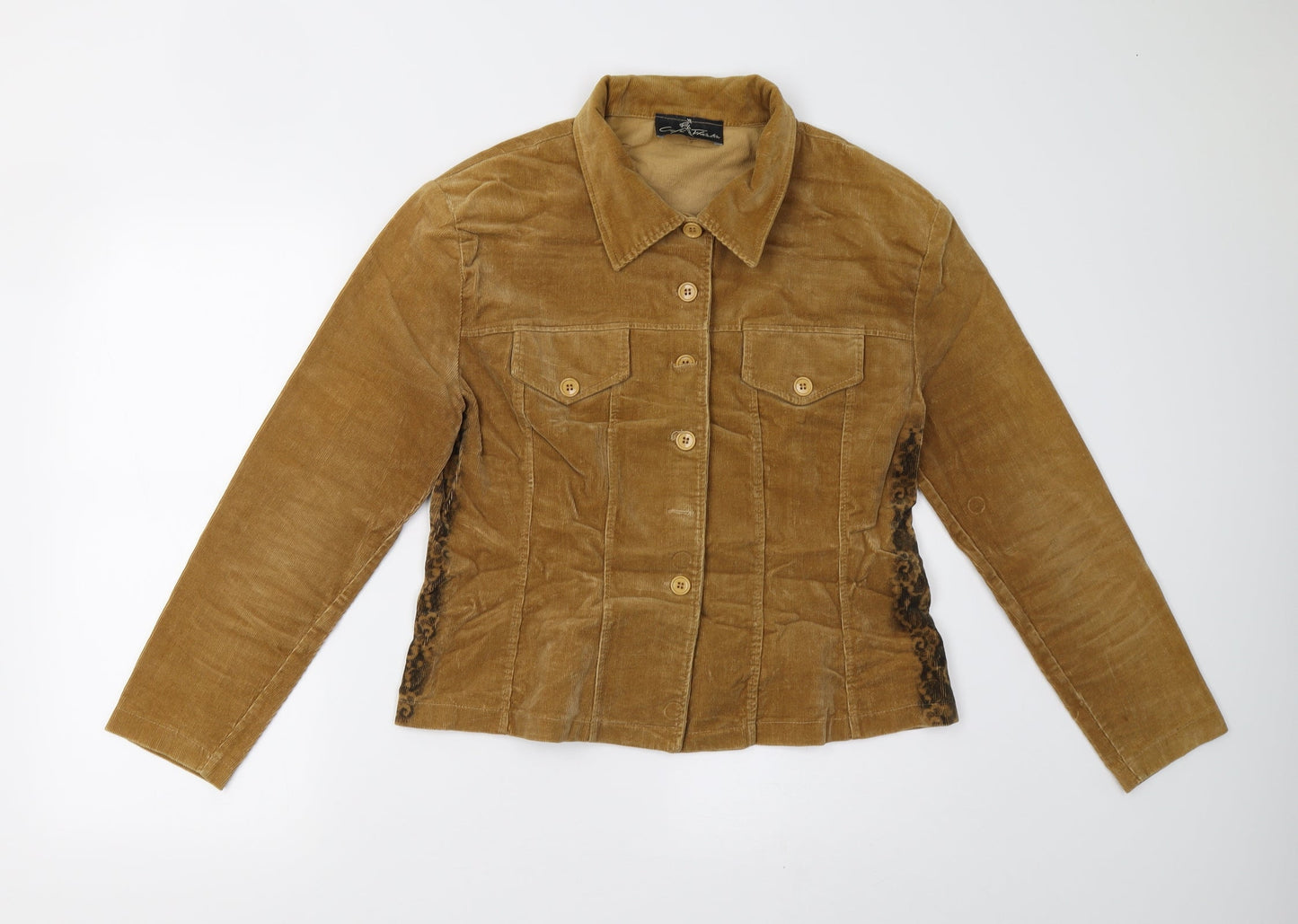 Café Theatre Womens Brown  Corduroy Jacket  Size 42