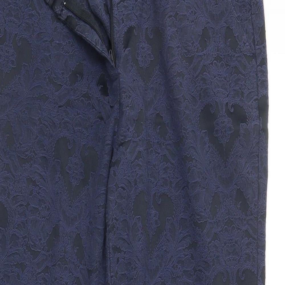 Papaya Womens Blue Floral  Sweatpants Trousers  L26 in