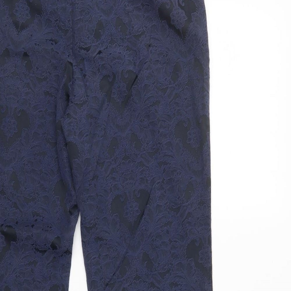 Papaya Womens Blue Floral  Sweatpants Trousers  L26 in
