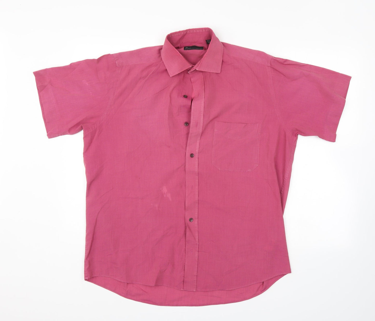 BHS Mens Purple    Button-Up Size 15.5