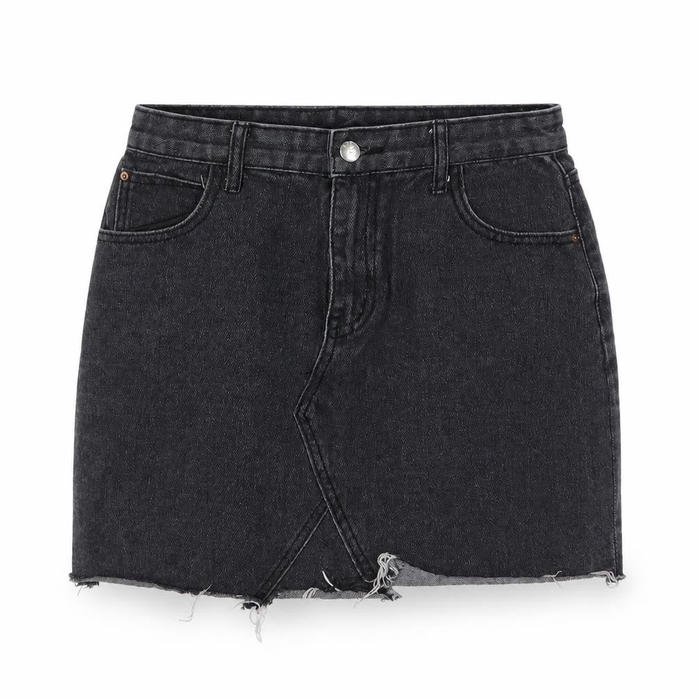 Jeans Womens Grey   Mini Skirt Size L