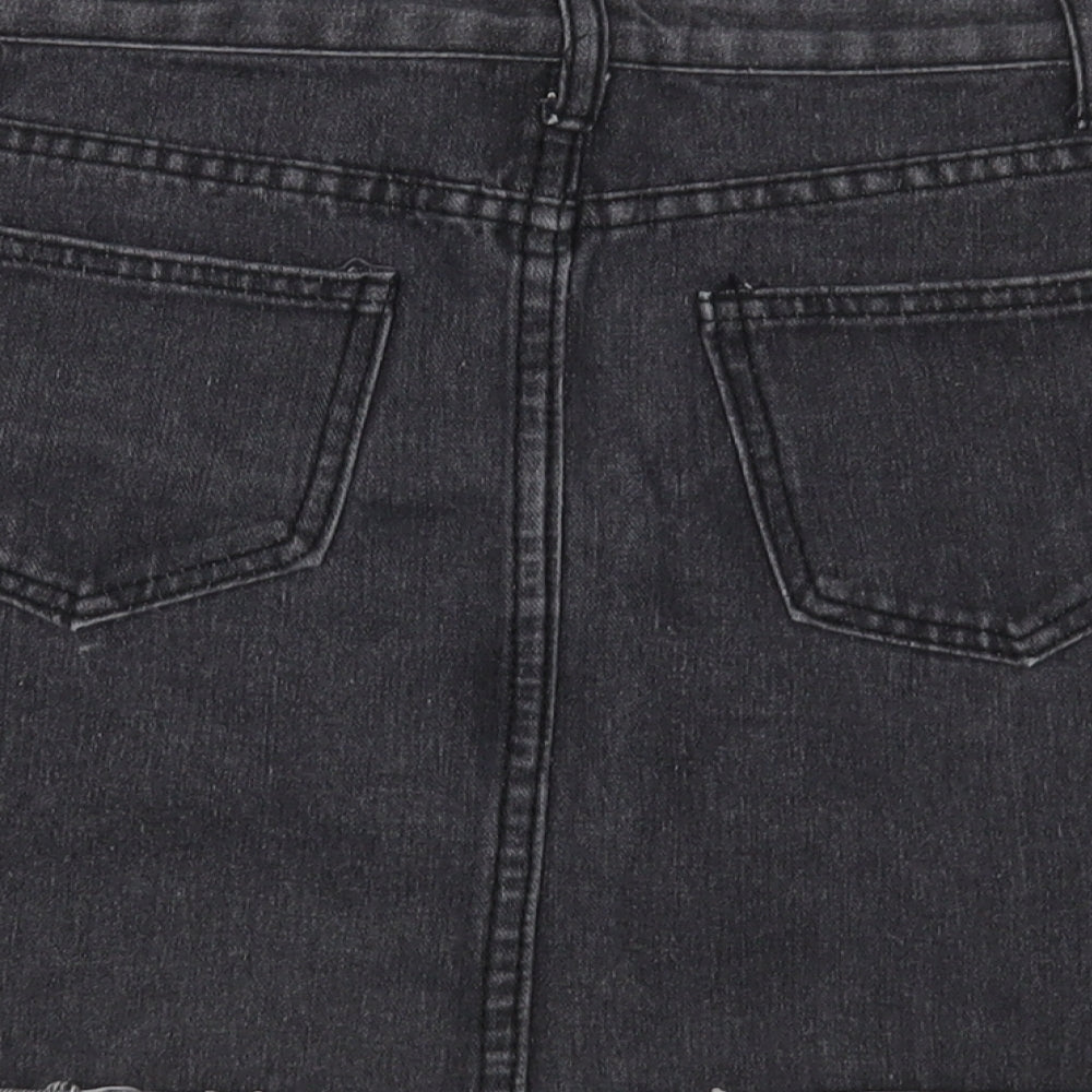 Jeans Womens Grey   Mini Skirt Size L