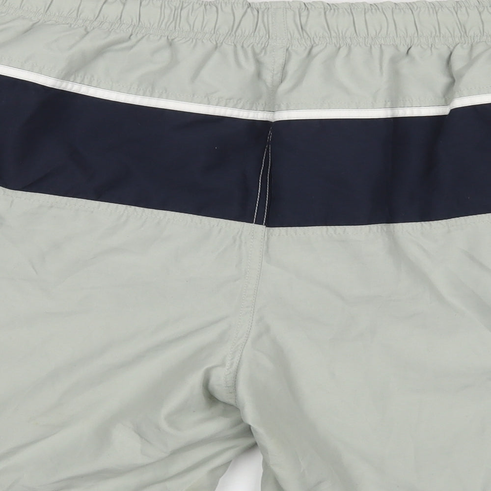 Authentic Mens Green   Cargo Shorts Size L - Elastic Waist Band