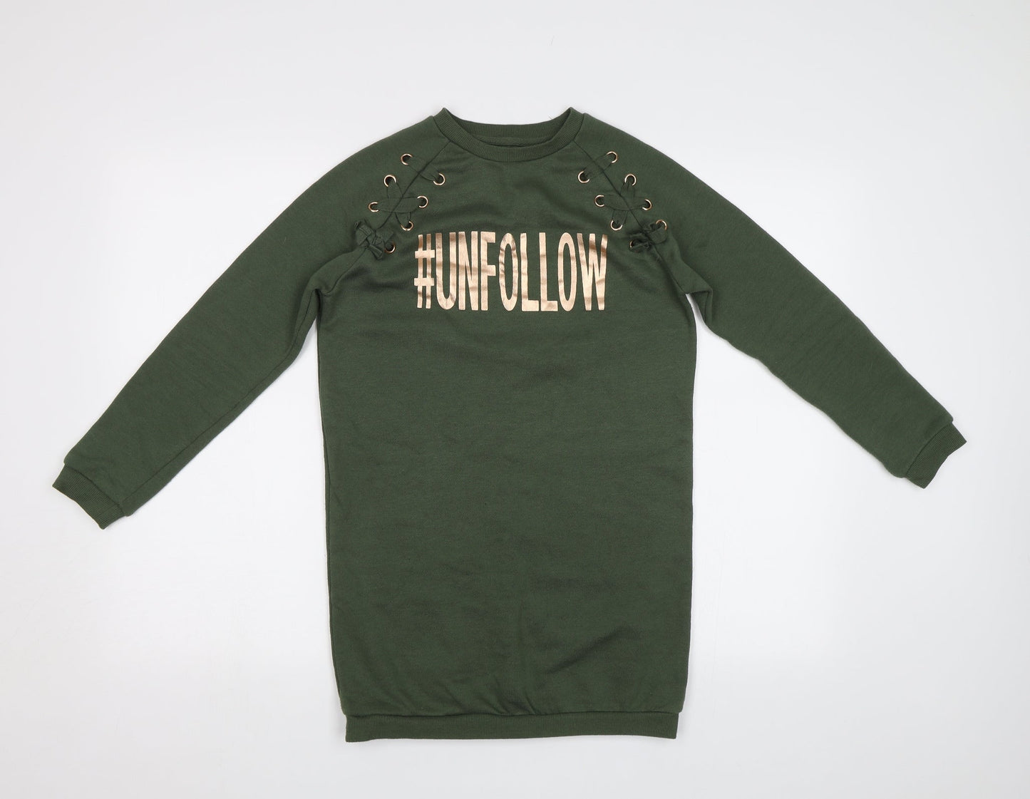 Primark Girls Green   Pullover Sweatshirt Size 10-11 Years