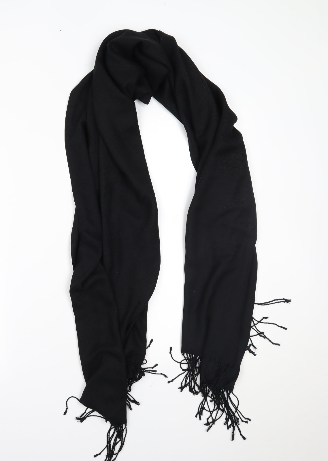Preworn Womens Black    Scarf